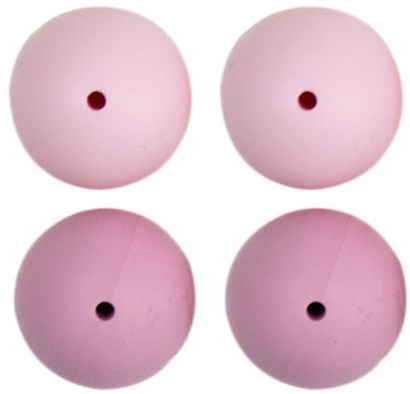 Go Handmade Silicone Beads 4 Pieces 22 Pink Mix