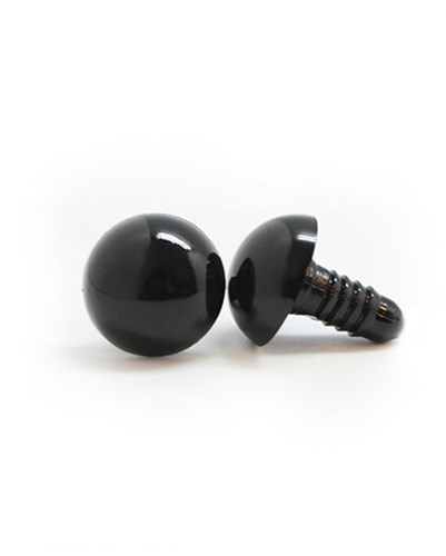 Safety Eyes Black 12mm per pair