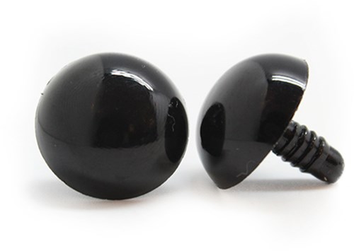 Safety Eyes Black 21mm per pair