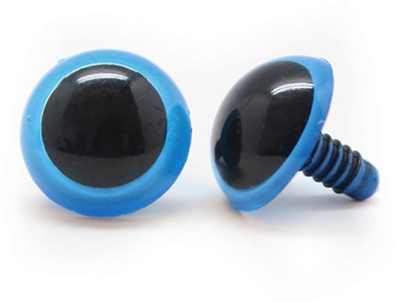 Plastic Safety Eyes Basic Blue (per pair) 30mm