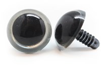 Plastic Safety Eyes Basic Silver (per pair) 21mm