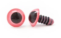 Plastic Safety Eyes Basic 007 Pink 9mm
