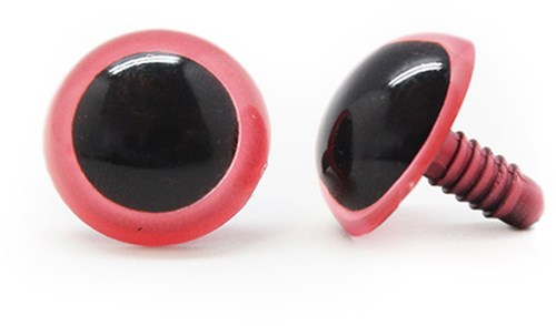 Plastic safety eyes basic 007 Pink  21mm