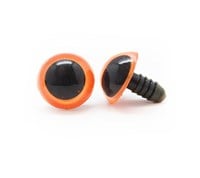 Plastic Safety Eyes Basic 009 Orange 14mm