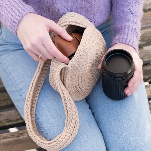Yarn and Colors Basket Bag Crochet Kit 009 Limestone-2