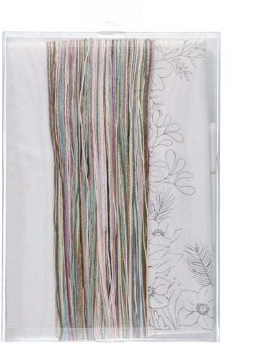 Rico Christmas Rose Tablecloth Embroidery Kit-2