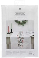 Rico Christmas Wreath Table Runner Embroidery Kit-3