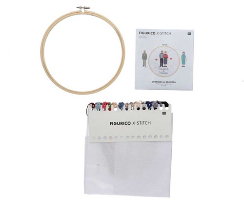 Rico Figurico Grandma & Grandpa Embroidery Kit-2