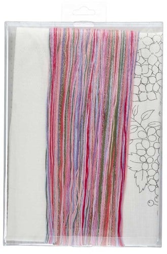 Rico Hydrangea Tablecloth Embroidery Kit-2