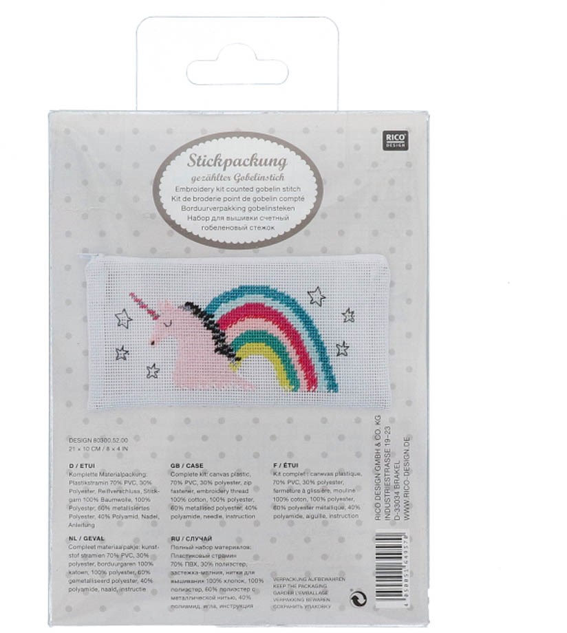 Unicorn Crayon Holder-Plastic Canvas Pattern or Kit