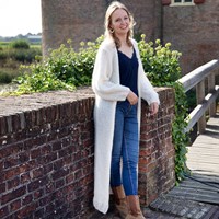 Knitting Pattern Cardigan Long Elegant