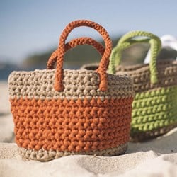 Crochet Pattern Big Ribbon Basket