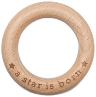 Durable Wooden Teether Ring A Star is Born