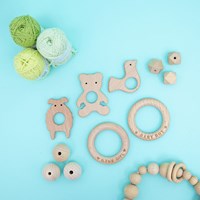 Durable Houten Bijtring Baby