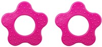 Durable Teether Flower With Studs 786 Dark Pink