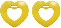 Durable Teether Heart 645 Yellow