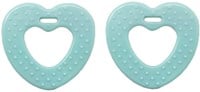 Durable Teether Heart With Studs 287 Mint