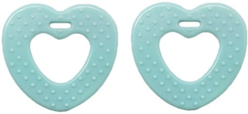 Durable Teether Heart With Studs 287 Mint