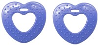 Durable Teether Heart With Studs 296 Blue