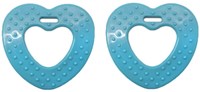 Durable Teether Heart With Studs 298 Petrol