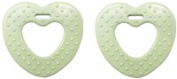Durable Teether Heart With Studs 369 Pastel Green