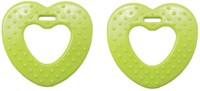 Durable Teether Heart With Studs 567 Green