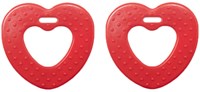 Durable Teether Heart With Studs 722 Red