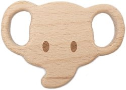 Durable Wooden Teether Animal Elephant
