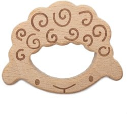 Durable Wooden Teether Animal Sheep