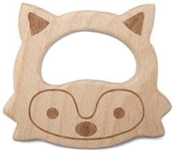 Durable Wooden Teether Animal Fox