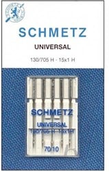 Schmetz Universal Needles Sizes 70-90 - 1 x 10 needles per card