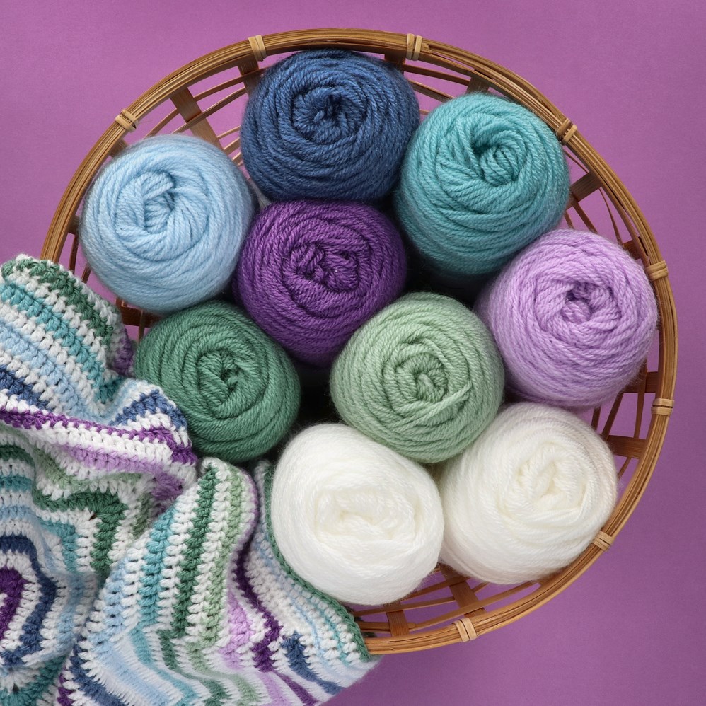 Crochet yarn on sale colors