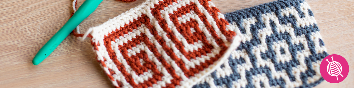 Learn how to mosaic crochet with HaakSTER Nienke!