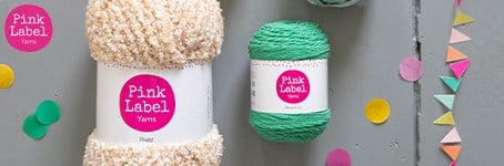 Crochet or knit with Yarnplaza’s own yarn brand, Pink Label!