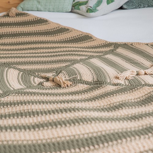 Crochet Pattern Yarn and Colors Boho Blanket