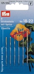 Prym tapestry needles No.18-22 (Sharp tip)