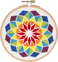 Rhombus Embroidery Kit 002 Rainbow