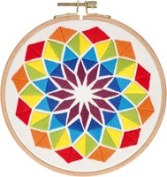 Rhombus Embroidery Kit 002 Rainbow-2