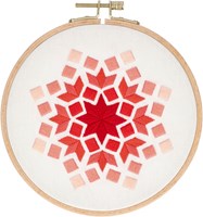 Rectangle Embroidery Kit 001 Red