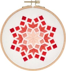 Kogin Embroidery Covered Button Kit - Geometric Set 3