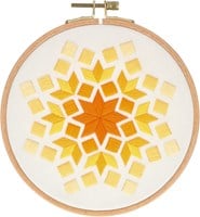 Rectangle Embroidery Kit 002 Yellow-2