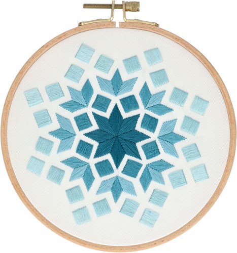 Rectangle Embroidery Kit 003 Turquoise