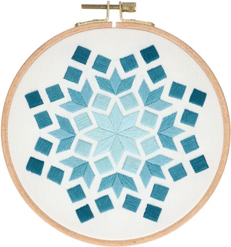 Rectangle Embroidery Kit 003 Turquoise-2