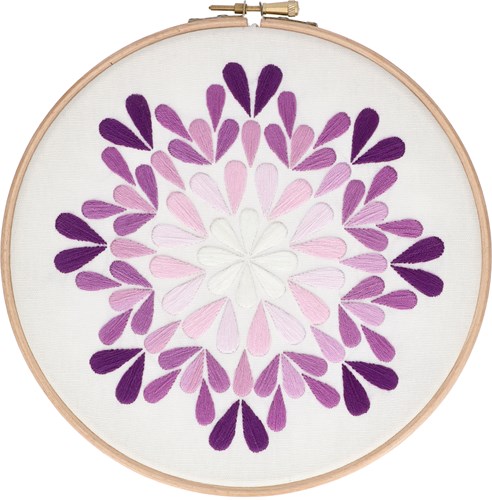 Drop Embroidery Kit Purple