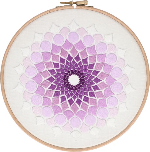 Kaleidoscope OG (20 cm) Embroidery Kit 003 Purple