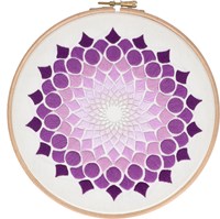 Kaleidoscope OG (20 cm) Embroidery Kit 003 Purple-2