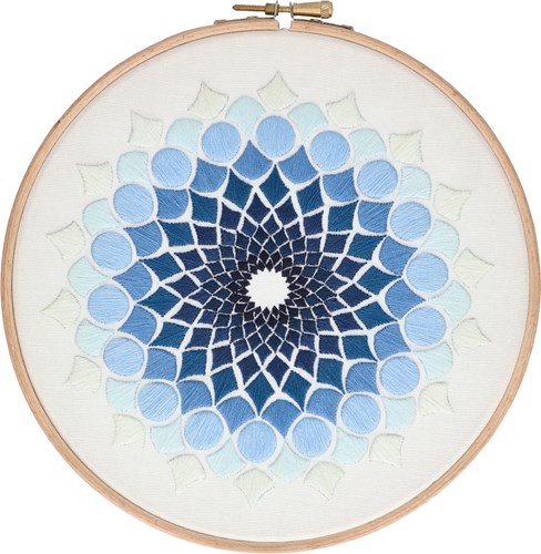 Kaleidoscope OG (20 cm) Embroidery Kit 002 Blue