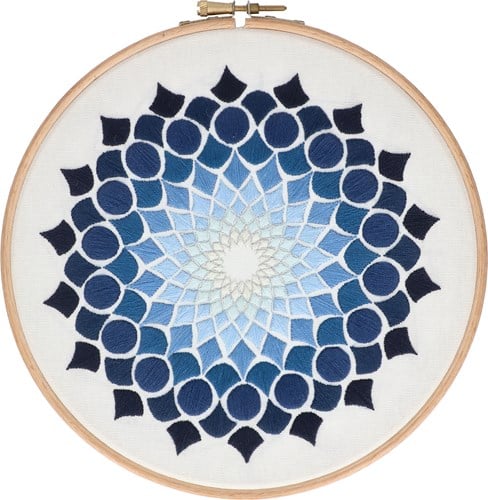 Kaleidoscope OG (20 cm) Embroidery Kit 002 Blue-2