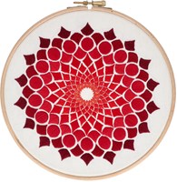 Kaleidoscope OG (20 cm) Embroidery Kit 001 Red