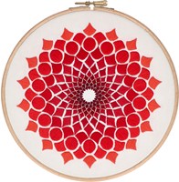 Kaleidoscope OG (20 cm) Embroidery Kit 001 Red-2
